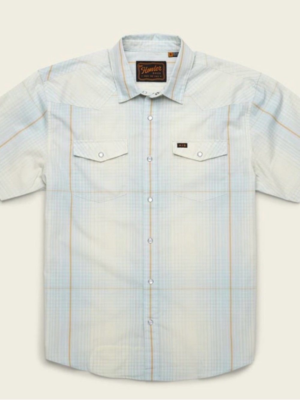 Howler Bros. H Bar B Snapshirt Roberts Plaid – Cloud Blue